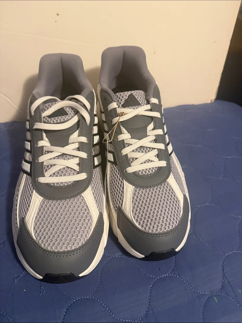 Adidas TechnoChaos 2000 Gray and White Men's Comfort Sneakers